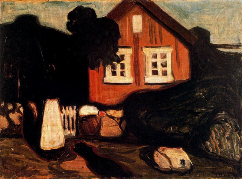 Edward Munch. The house in the moonlight