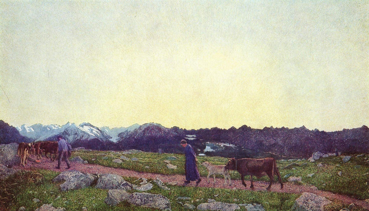 Giovanni Segantini. Alpine triptych. Life