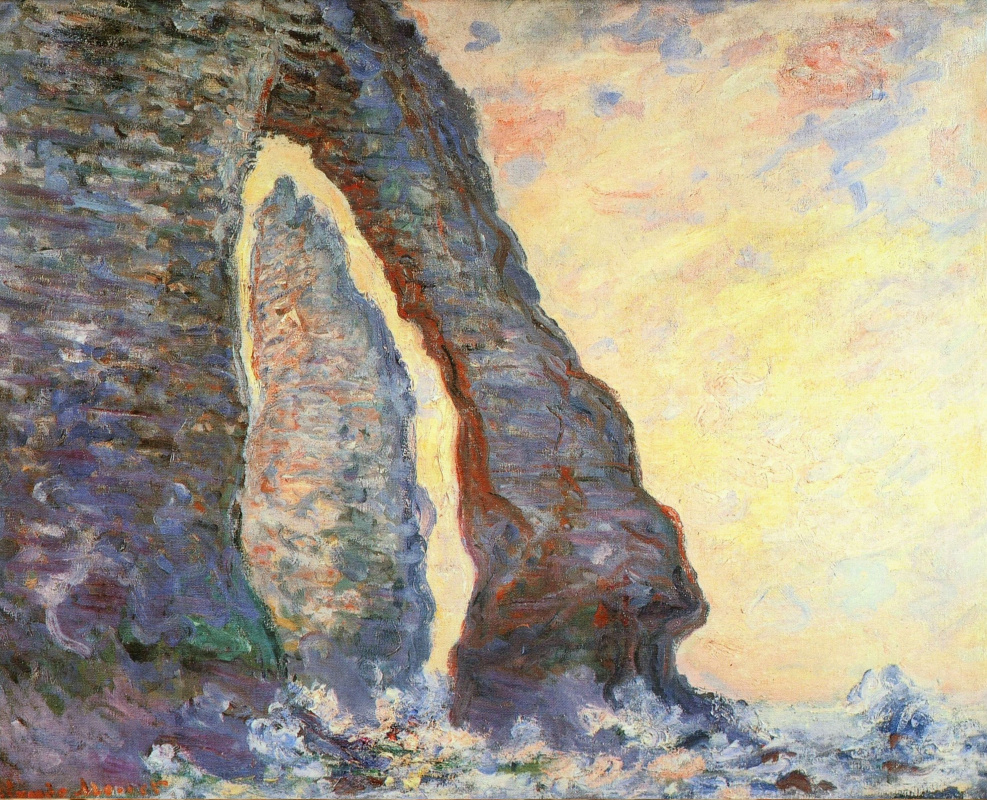Claude Monet. The rock Needle, the view through the Porte d amont