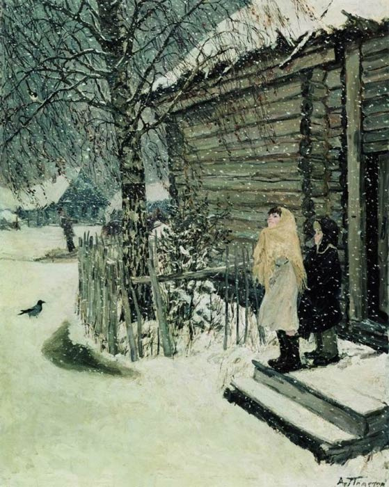 Arkady Alexandrovich Plastov. The first snow