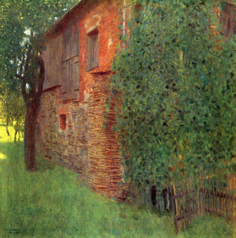 Gustav Klimt. Casa en Kammer en el lago Attersee (molino)