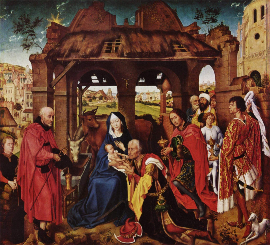 Rogier van der Weyden. The altar of St. Colomba. Fragment