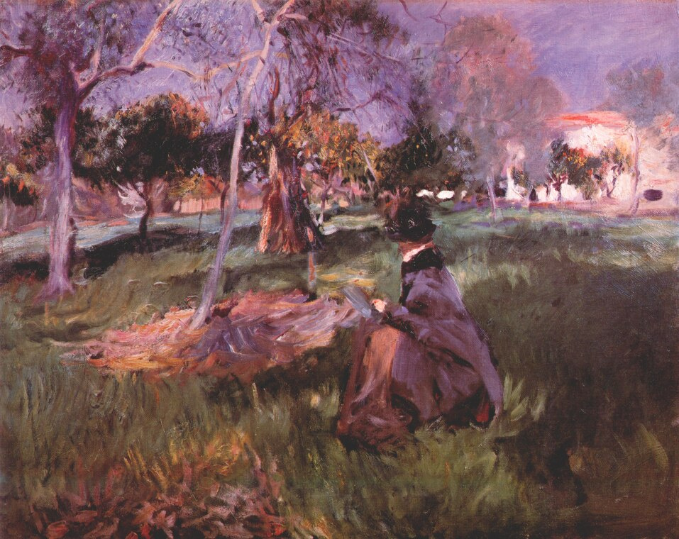 John Singer Sargent. In the orchard