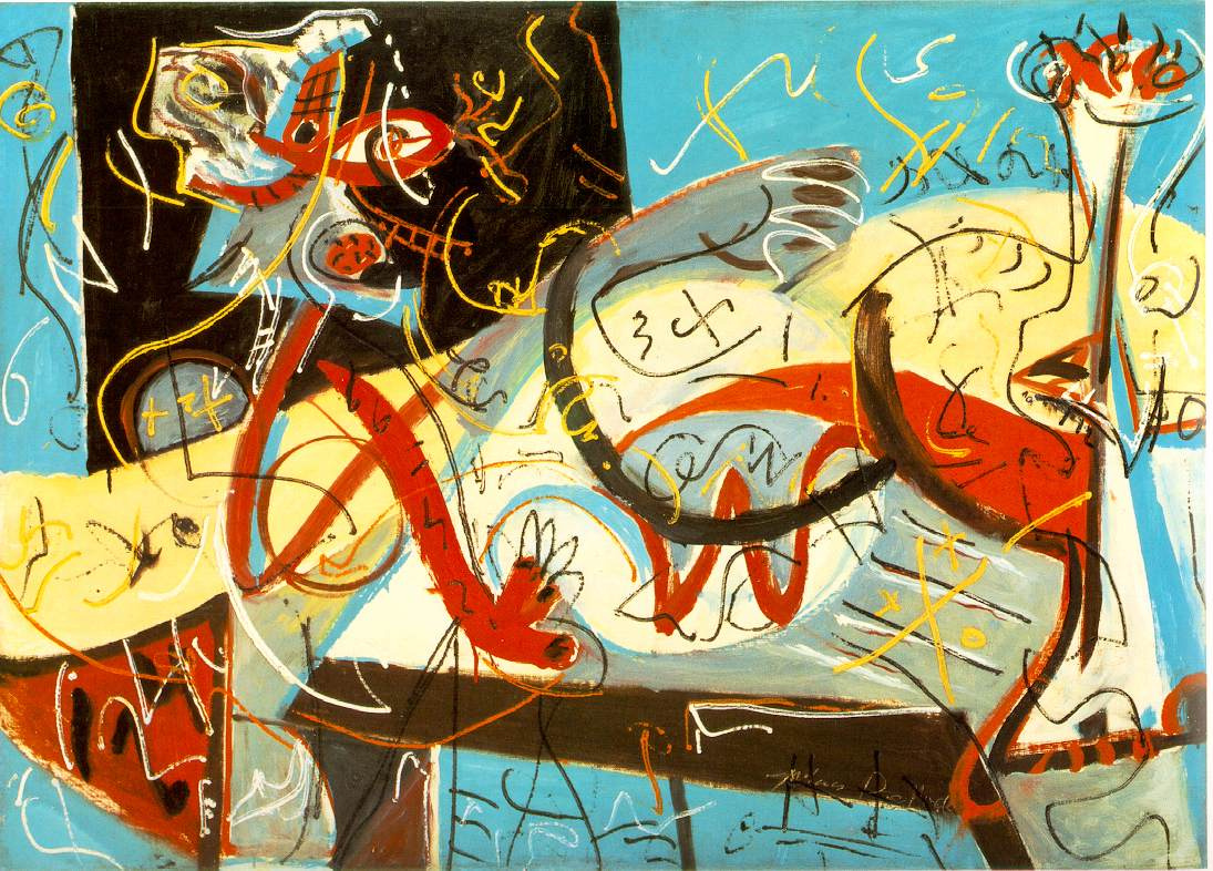 Jackson Pollock. Stenographic figure