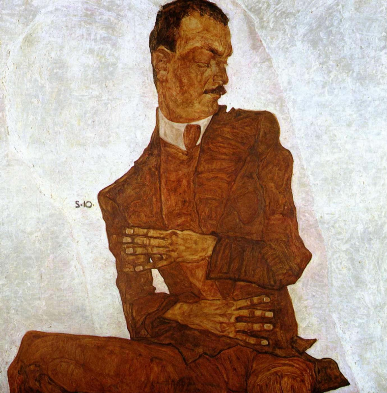 Egon Schiele. Portrait Of Arthur Wrestler