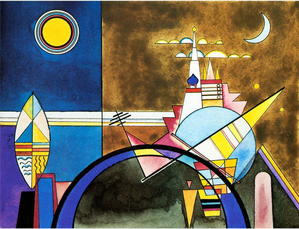 Wassily Kandinsky. The great gate of Kiev. Decorations to Suite Mussorgsky "Pictures at an exhibition" for the Friedrich theatre in Dessau