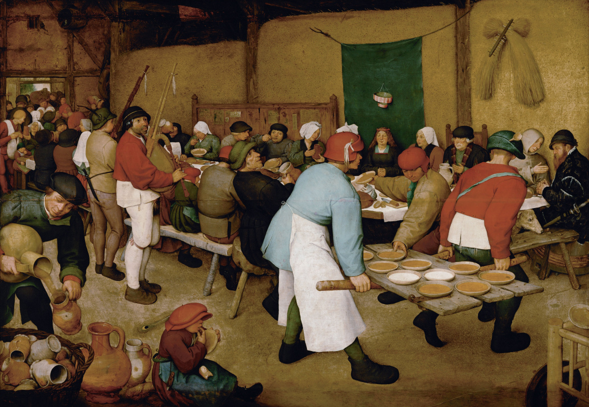 Pieter Bruegel The Elder. Peasant wedding