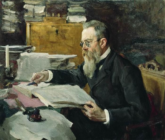 Valentin Aleksandrovich Serov. Nikolai Andreyevich Rimsky-Korsakov