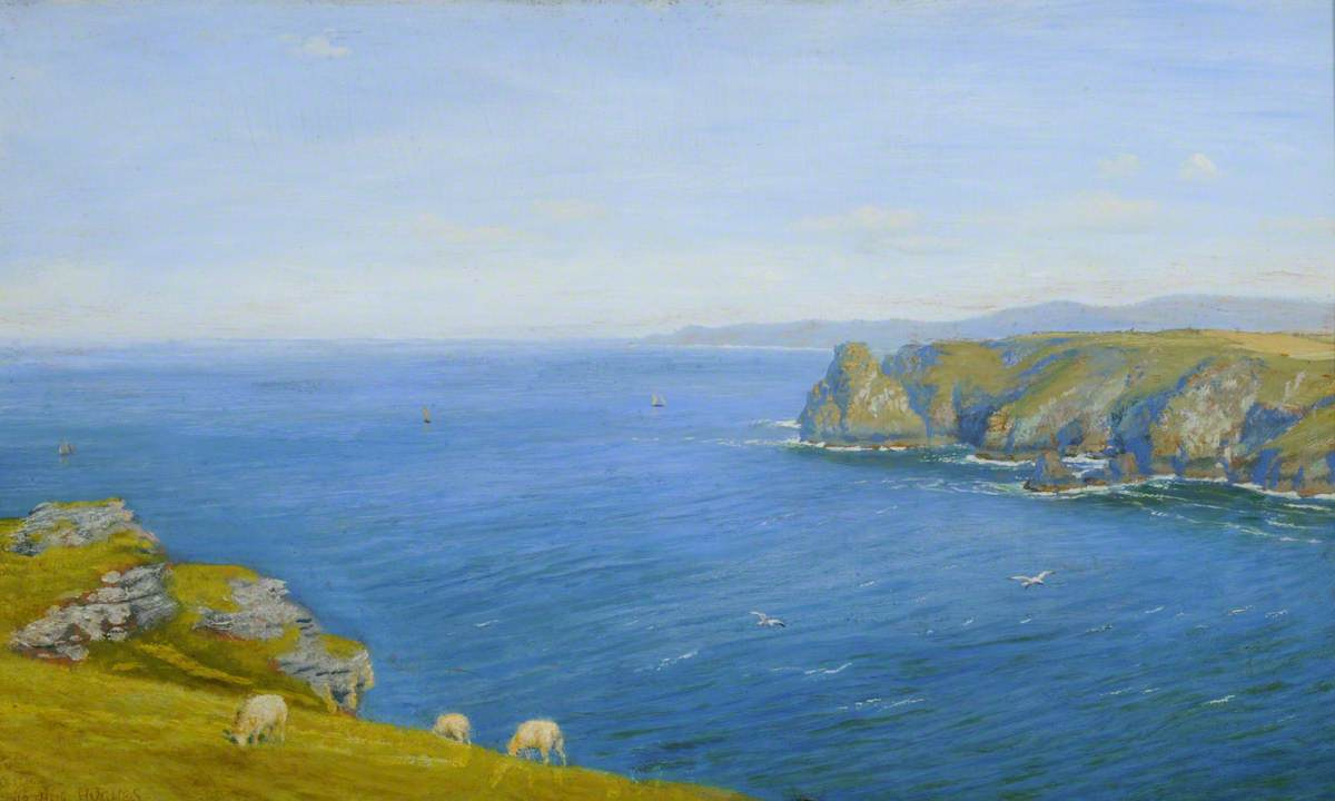 Arthur Hughes. Gulf Coast on the North Cornwall Coast