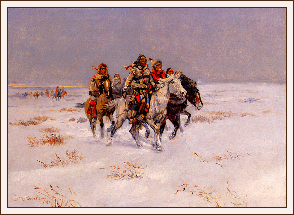 Charles Marion Russell. Snow trail