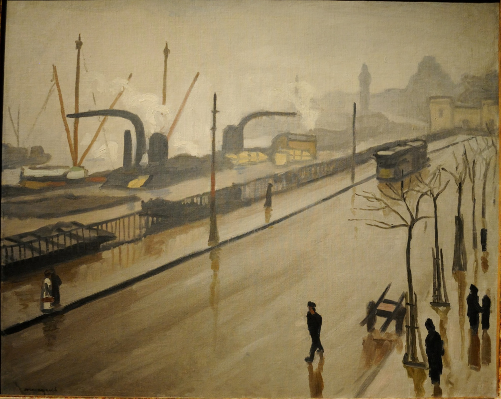 Albert Marquet. The port of Hamburg on a rainy day