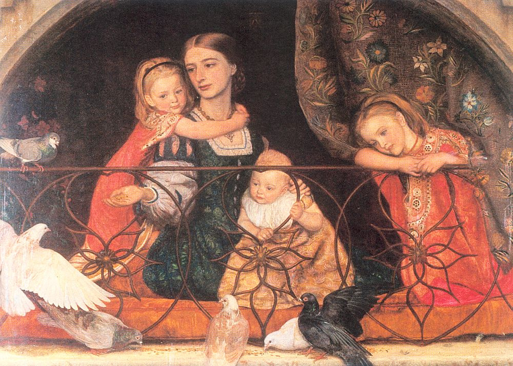 Arthur Hughes. Mrs. Leifart with three children