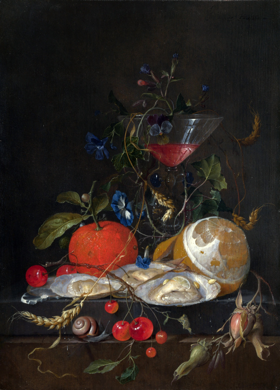 Jan Davids de Hem. Still life with oranges