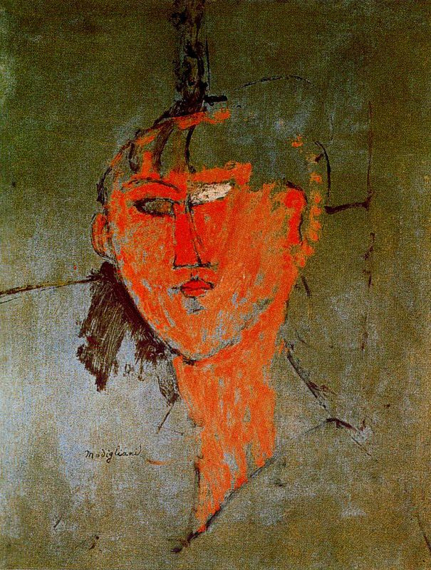 Amedeo Modigliani. Red face