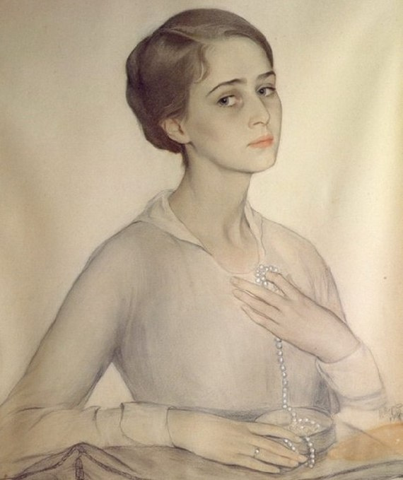 Saveliy Abramovich Sorin. Portrait of Olga Spesivtseva. 1917