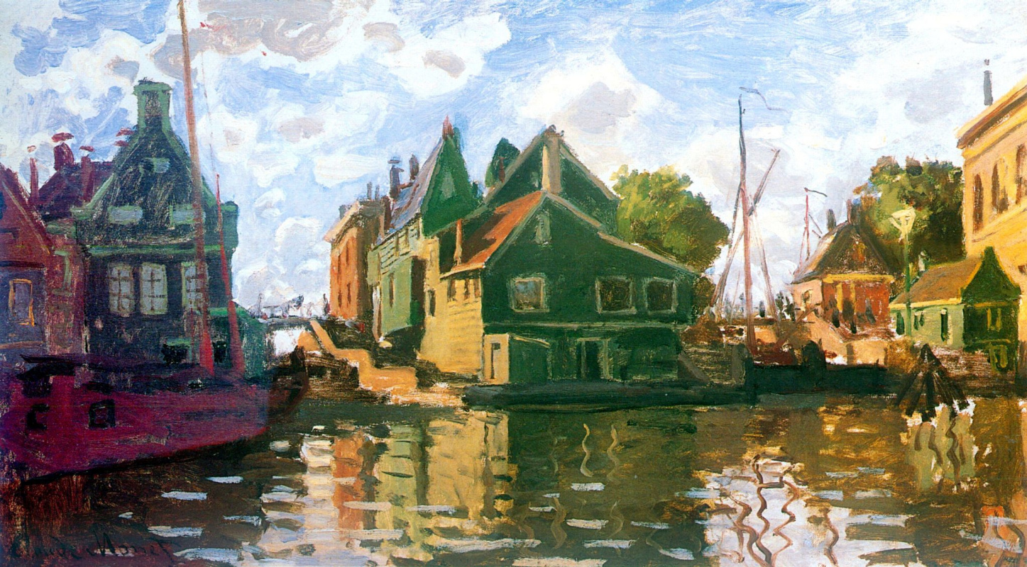 Claude Monet. Channel, Zaandam