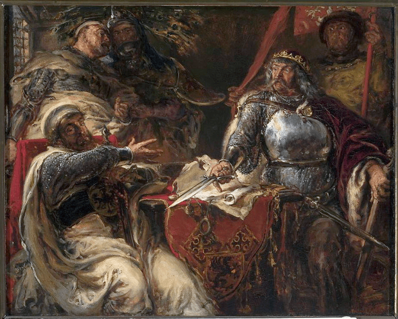 King Ladislaus breaks agreement with Teutonic knights in Brzesli Kujawski