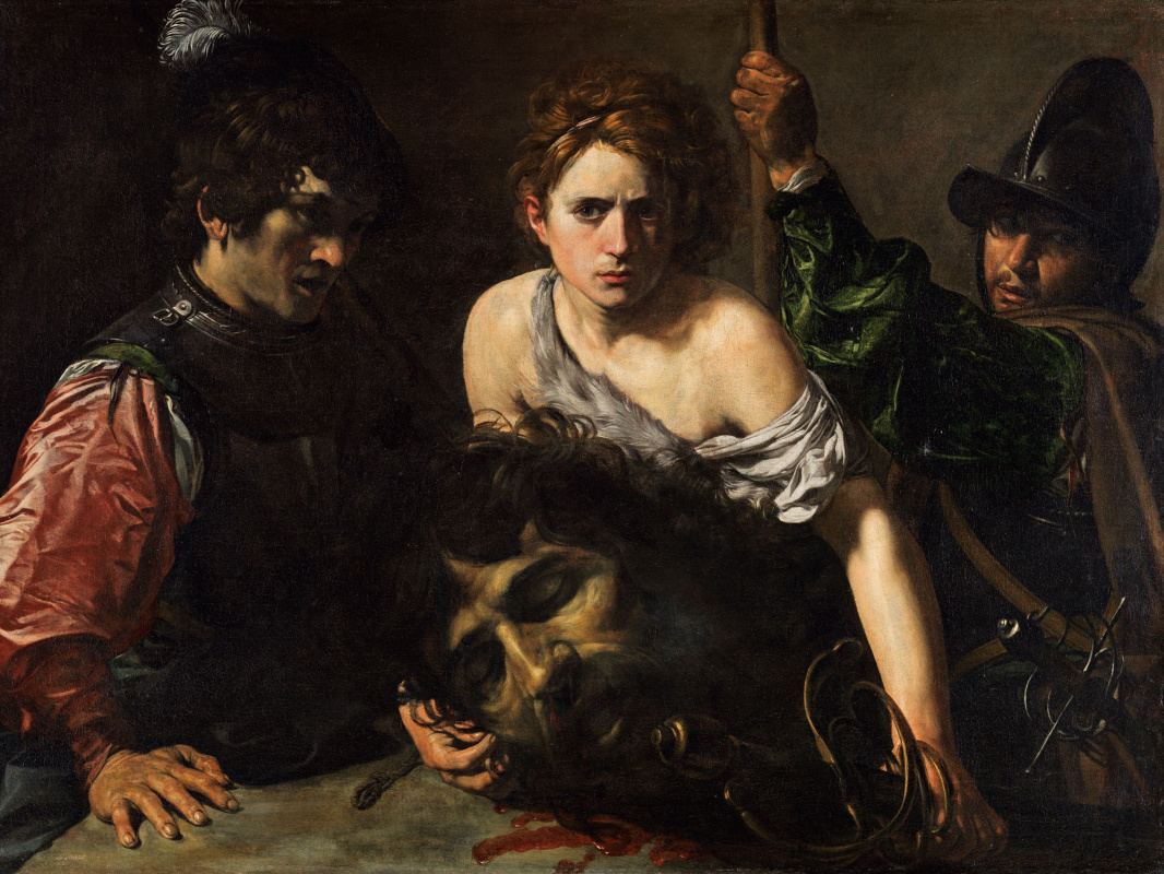 Valentine de Boulogne. David with the head of Goliath and two soldiers