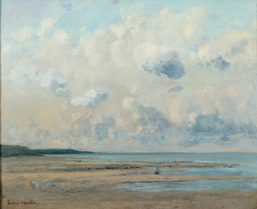 Gustave Courbet. 海岸附近翁弗勒尔