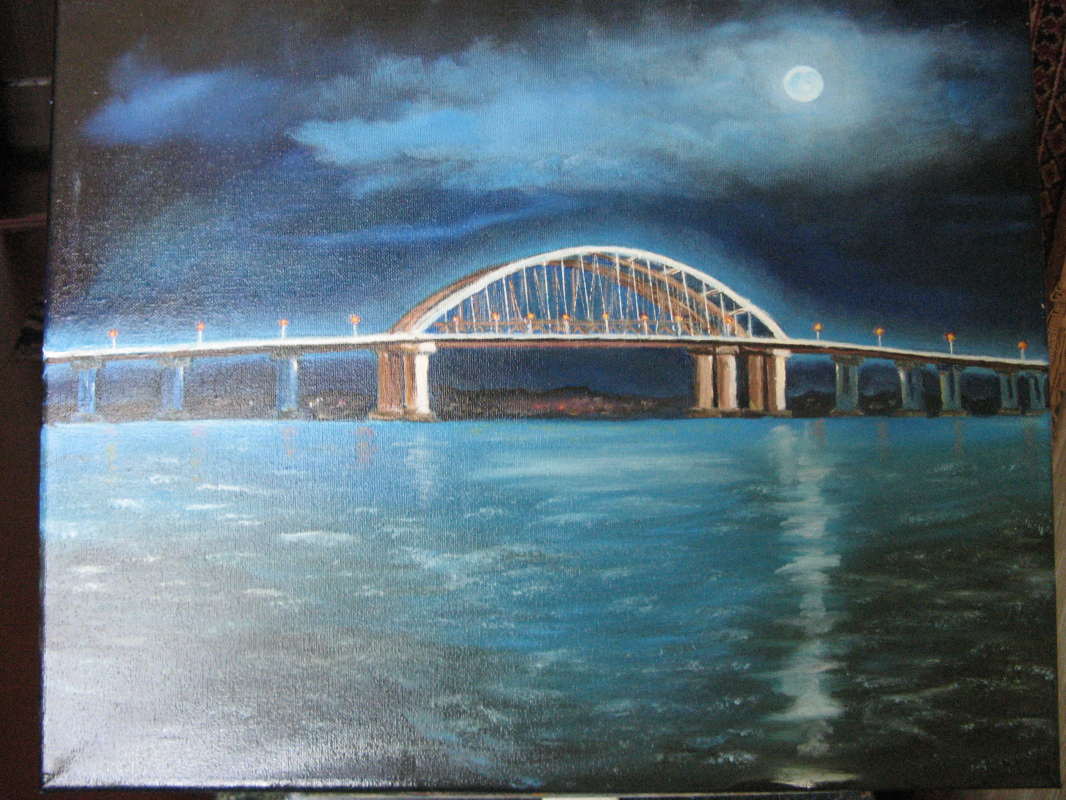 Unknown artist. Crimean bridge