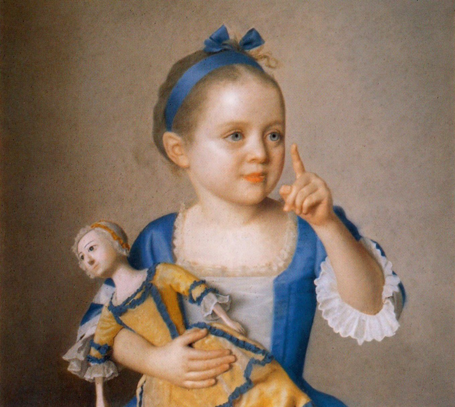 Jean-Etienne Liotard. Marie-Anne Liotard with a doll