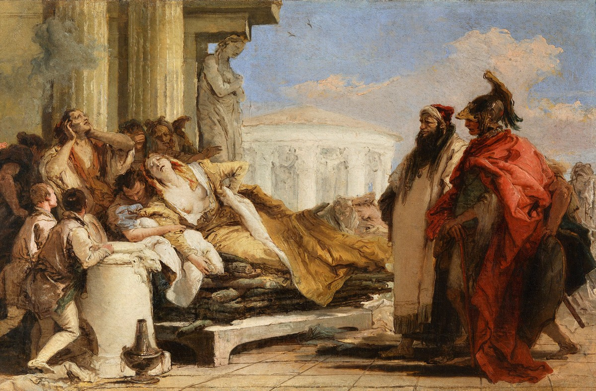 Giovanni Battista Tiepolo. Death of Dido