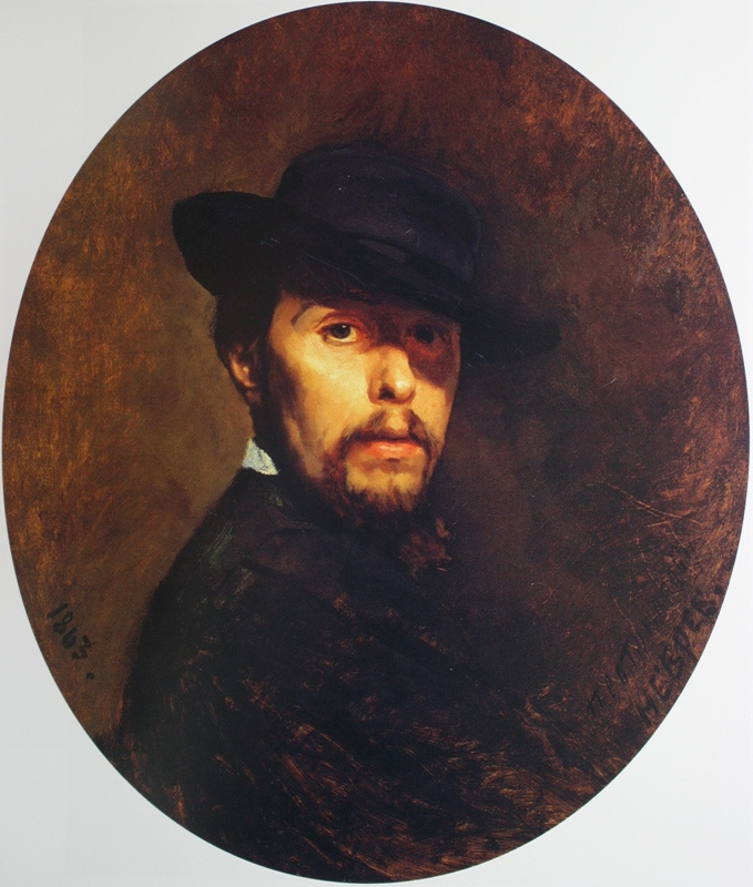 Nikolai Vasilyevich Nevrev. Self portrait 1863