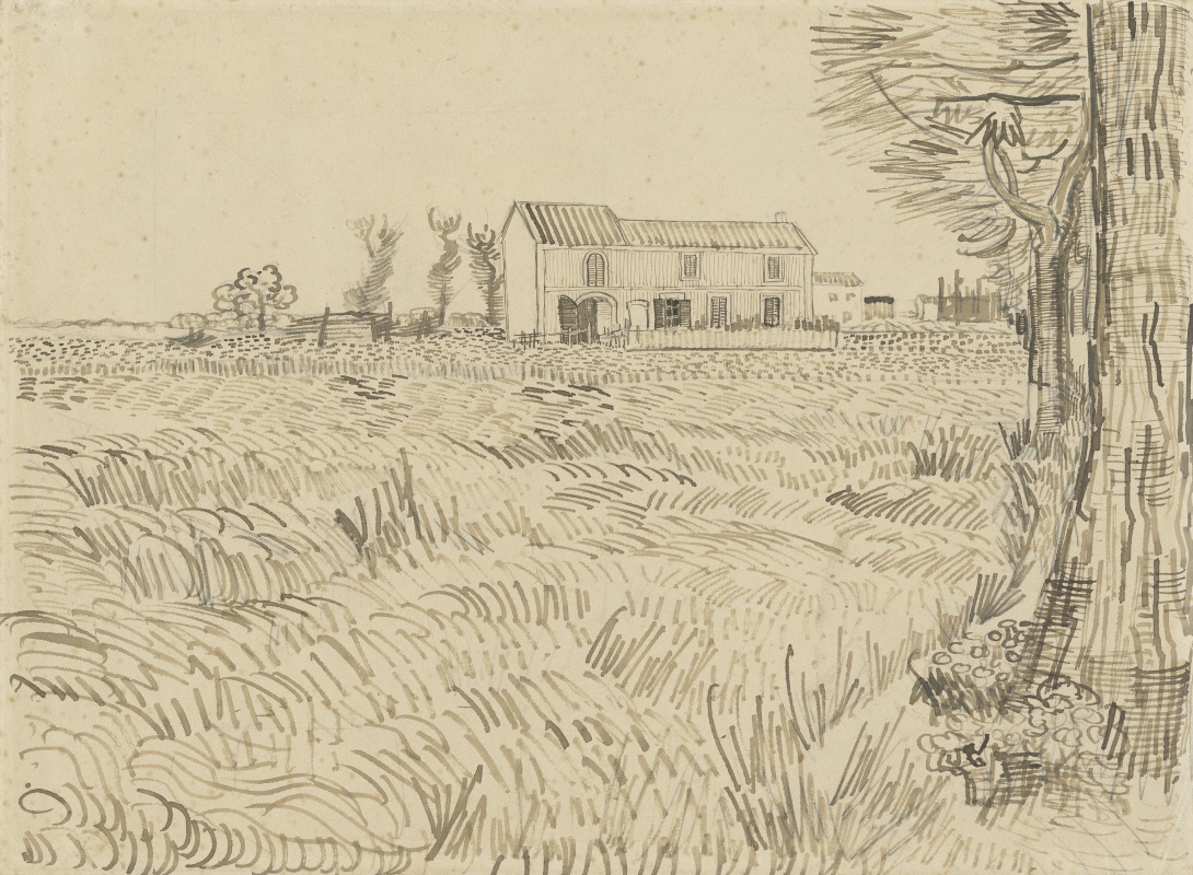 Vincent van Gogh. Ferme dans un champ de blé