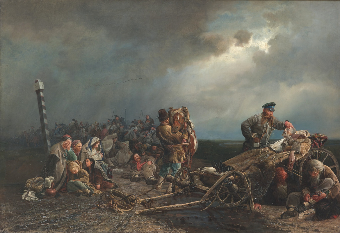 Valery Ivanovich Jacobi. Detener a los prisioneros. 1861