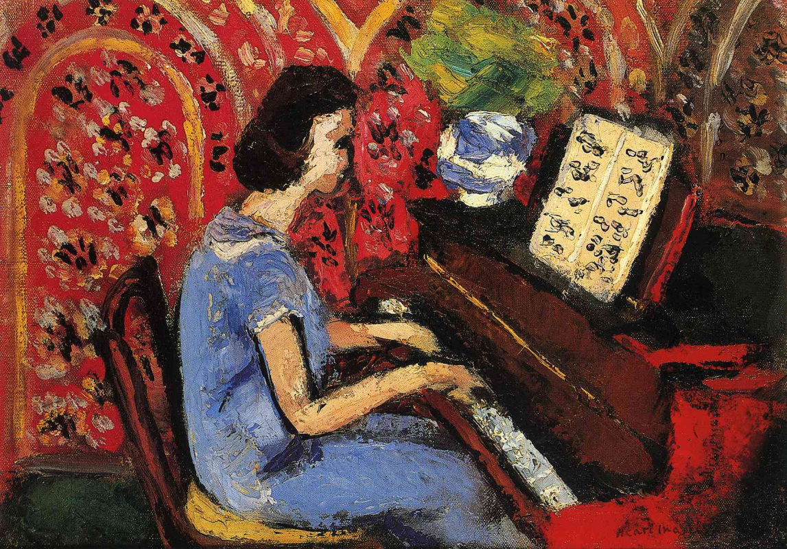 Henri Matisse. Woman at the pianoforte