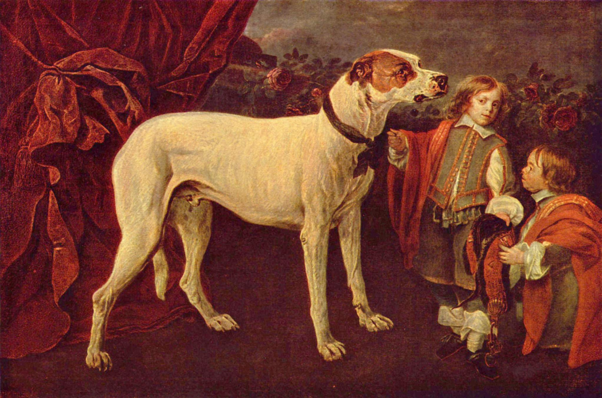 Ян Фит. Большая собака, карлик и мальчик