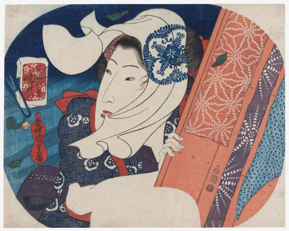 Utagawa Kunisada. Cleansing weather, from the series “Eight kinds of beauties”