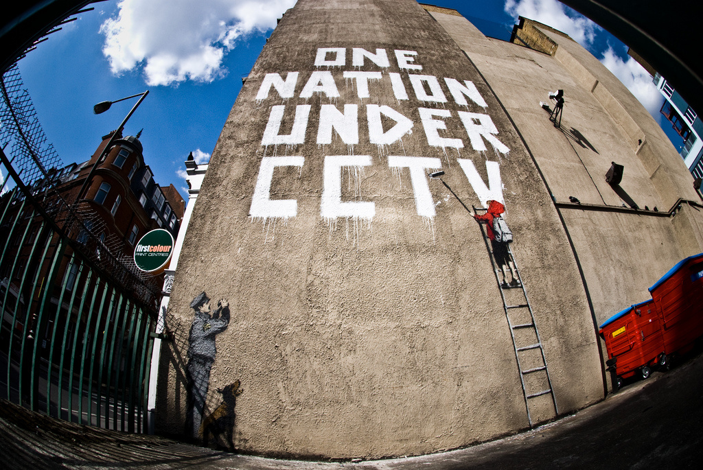 Banksy. A single nation under video surveillance