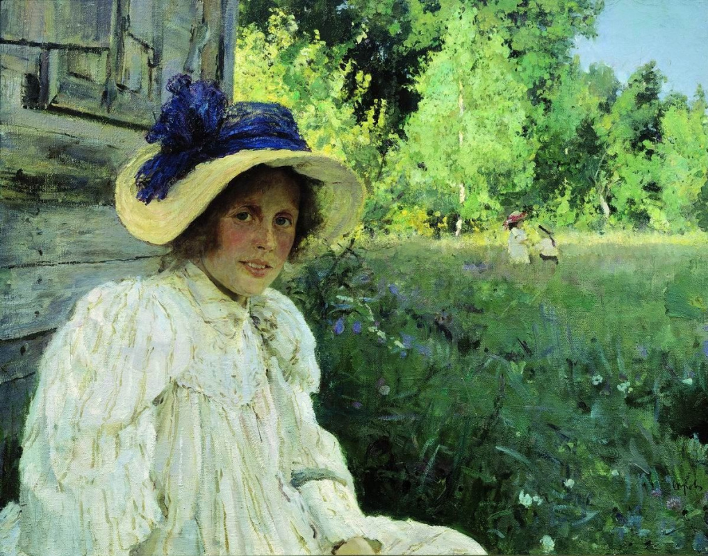 Valentin Aleksandrovich Serov. Summer. Portrait Of Olga Serova