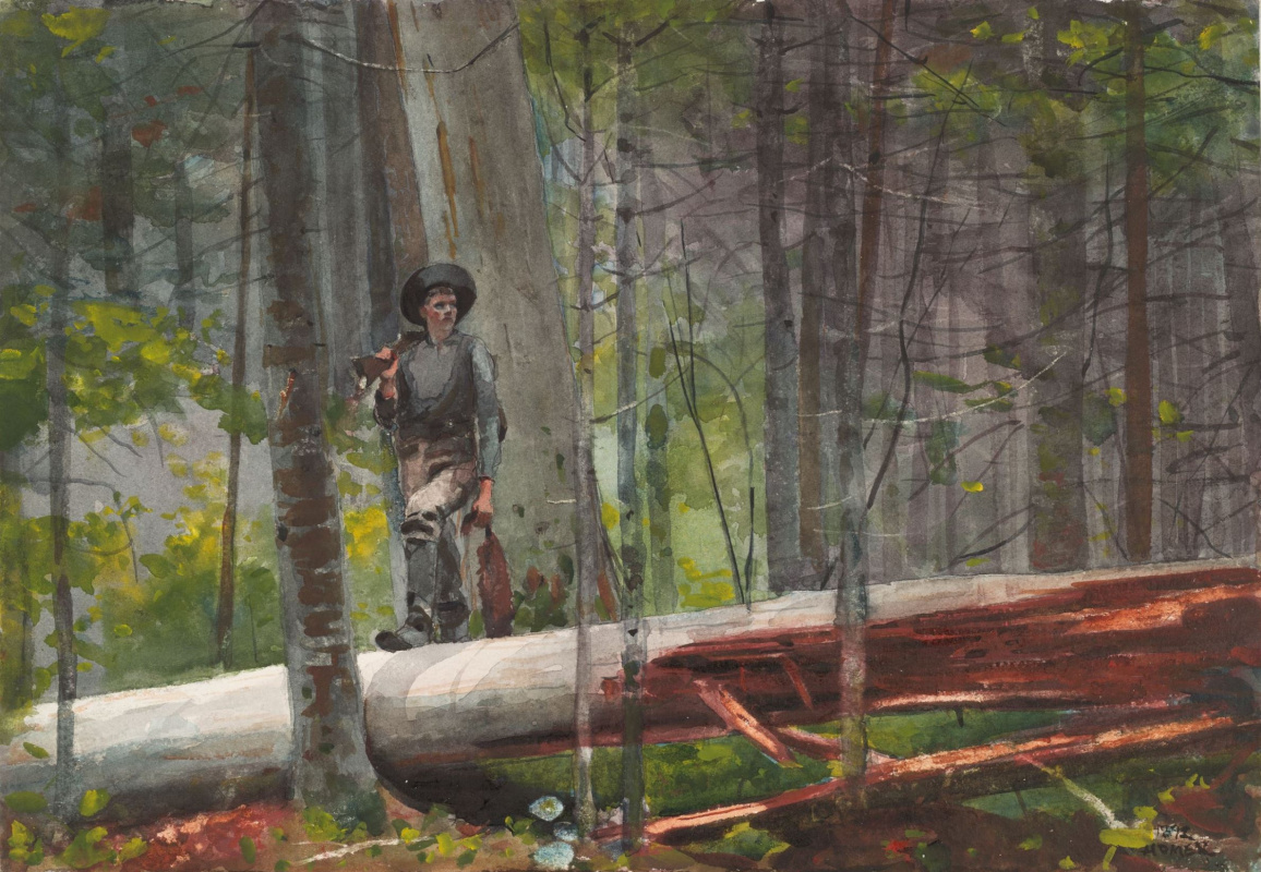 Winslow Homer. Hunter in the Adirondacks