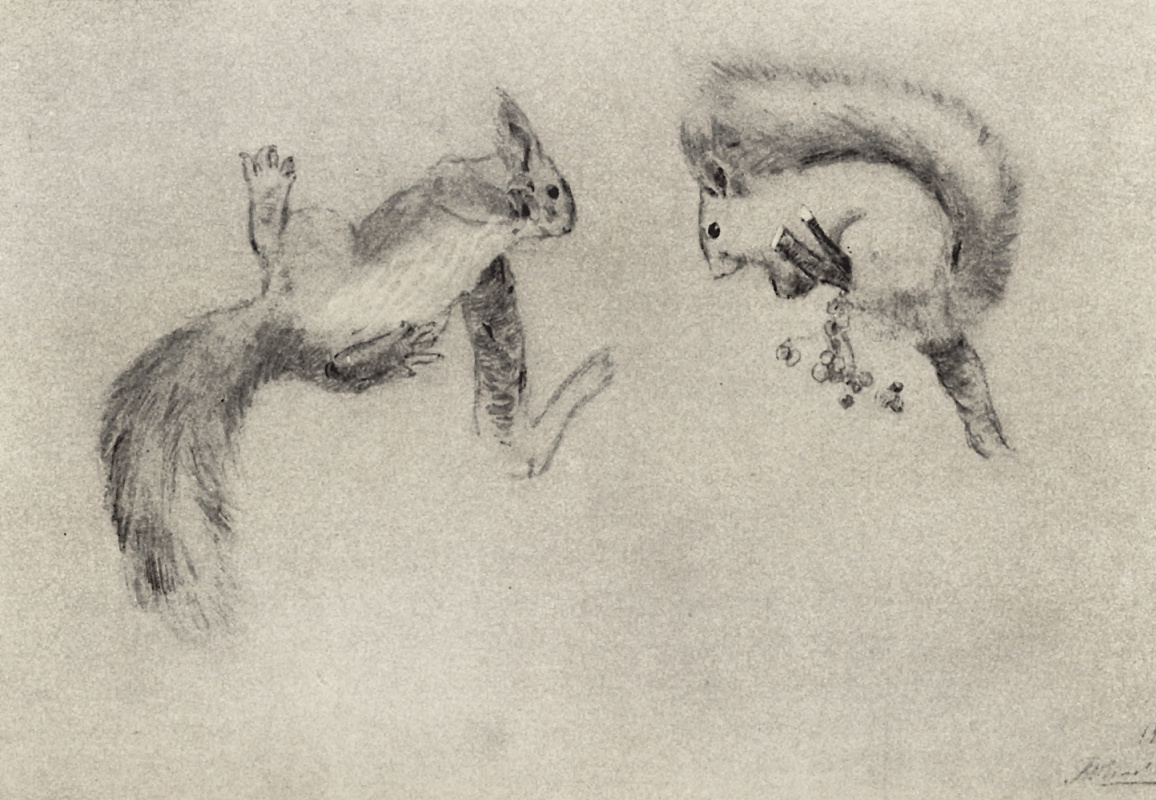 Arkady Alexandrovich Rylov. A pair of squirrels