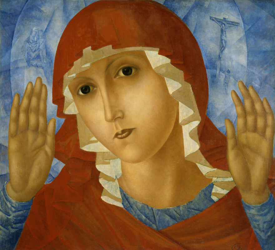 Kuzma Sergeevich Petrov-Vodkin. The mother of God "Tenderness of evil hearts"