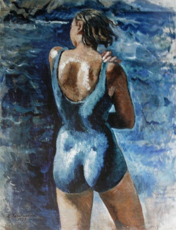 Zinaida Serebriakova. Katia on the beach