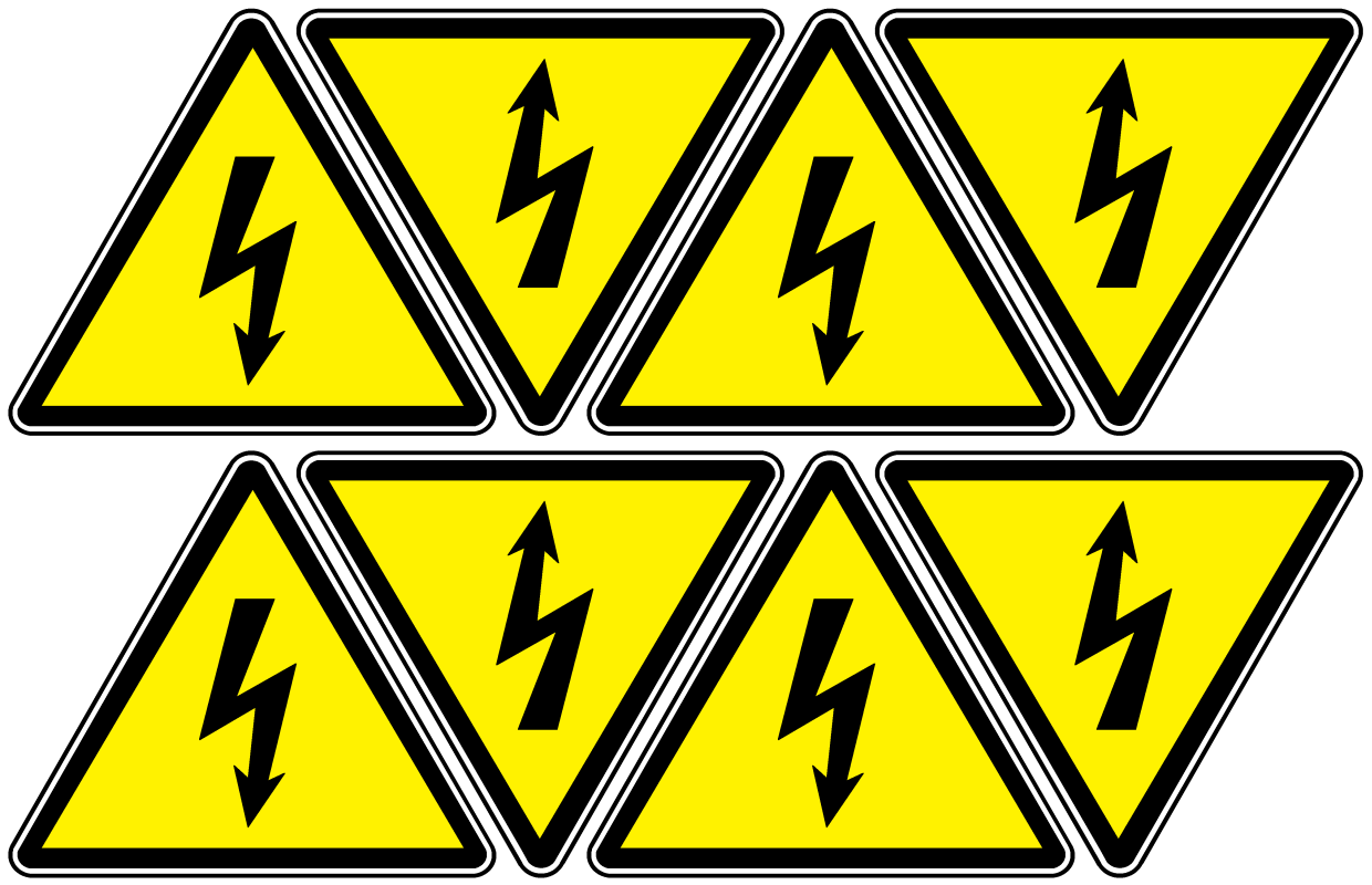 Arthur Gabdrupes. "Image": "Sign"; Caution "Danger" - "Energized", "Electricity" (d2)