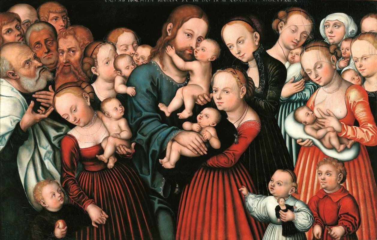 Lucas Cranach the Elder. Christus segnet die Kinder