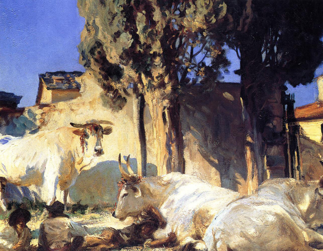 John Singer Sargent. The rest of the oxen