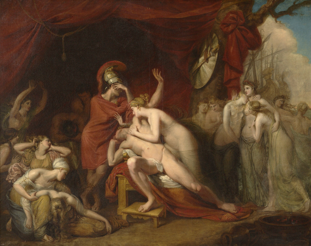 George Dow. Achilles, who lost Patroclus, rejects Thetis' consolation