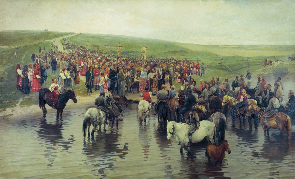 Illarion Mikhailovich Pryanishnikov. Spasov giorno nel nord. 1887