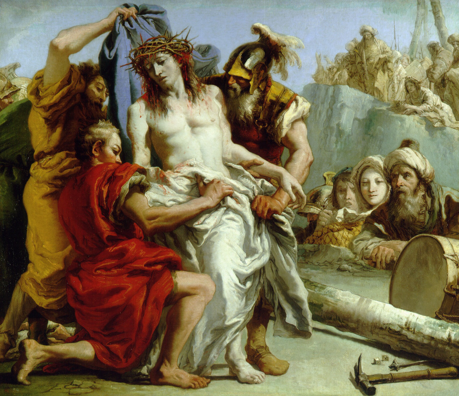 Giovanni Battista Tiepolo. Kleidung von Christus entfernen