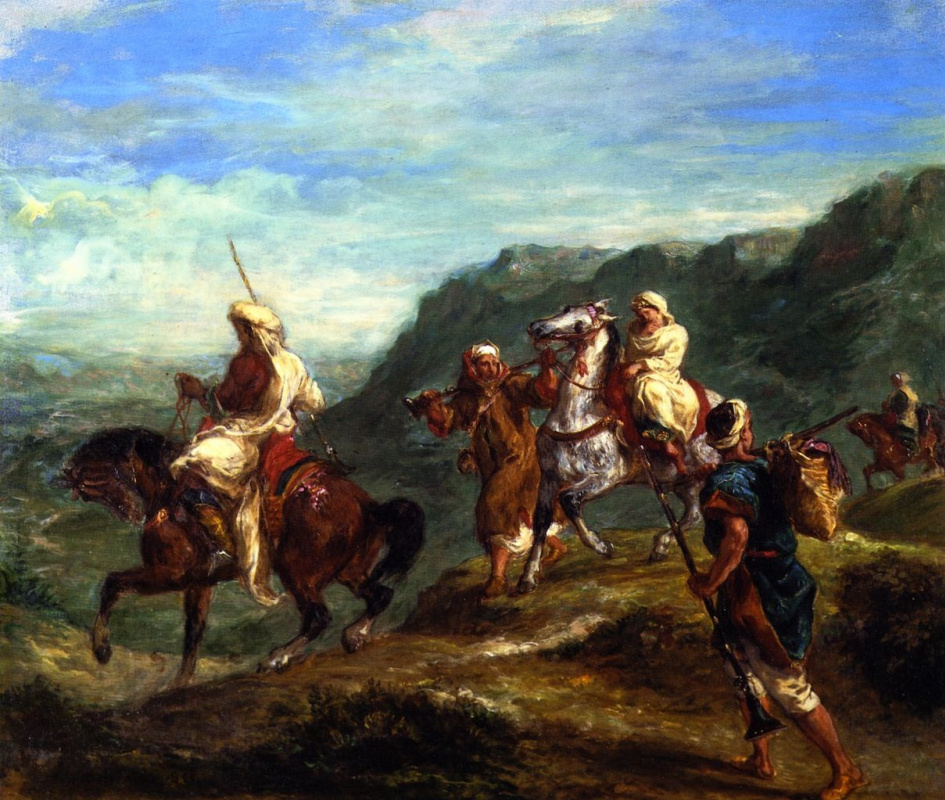 Eugene Delacroix. The Arabs travel