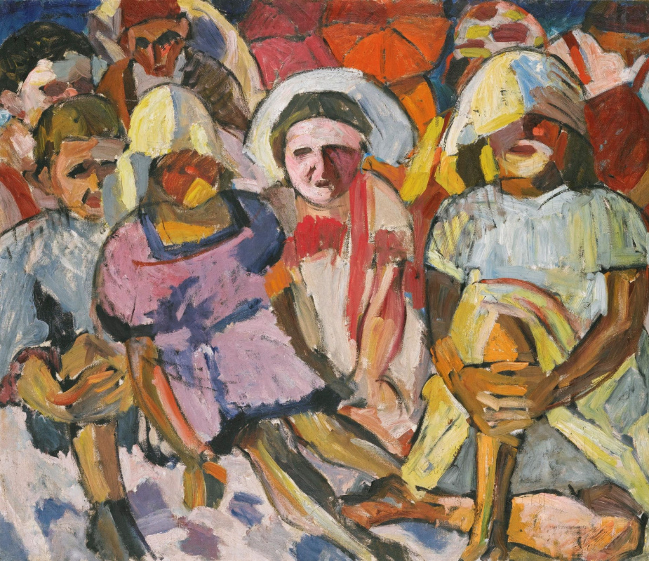 Aristarkh Lentulov. Children with umbrellas