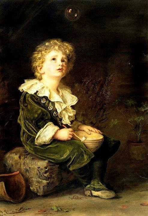 John Everett Millais. Soap Bubbles (William Milborn James, nipote dell'artista)