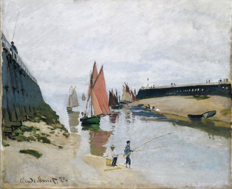 Claude Monet. The entrance to the port of Trouville