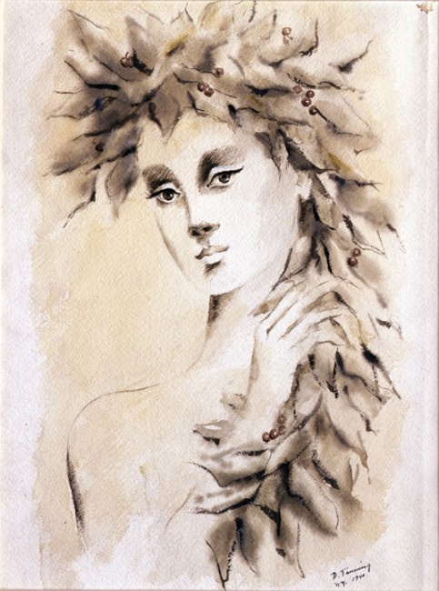 Dorothea Tanning. Deirdre. Sketch