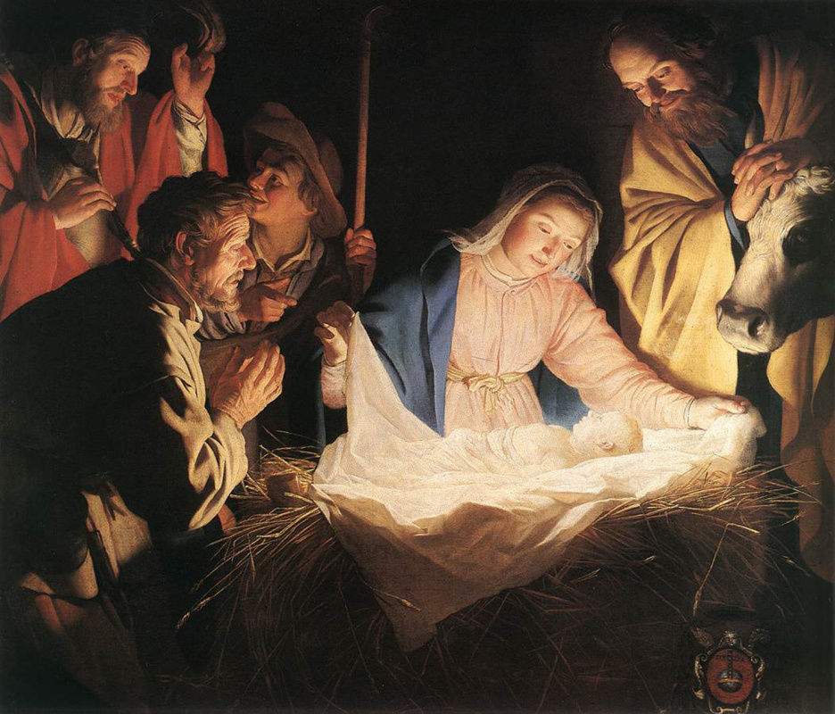 Gerrit van Honthorst. The adoration of the shepherds